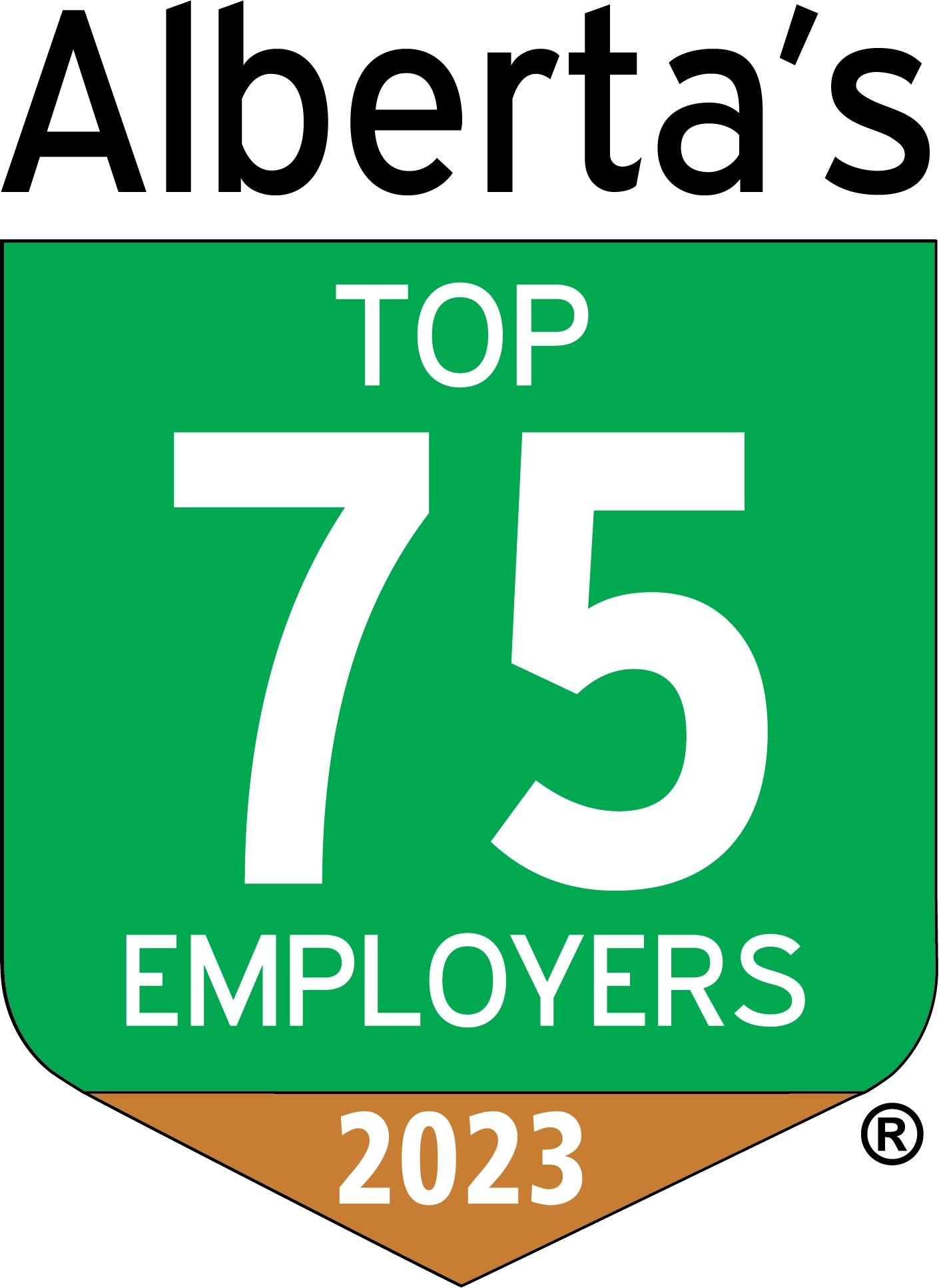 Alberta's Top 75 Employers 2023 Award